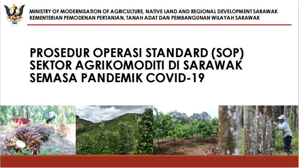 PROSEDUR OPERASI STANDARD (SOP)  SEKTOR AGRIKOMODITI DI SARAWAK  SEMASA PANDEMIK COVID-19