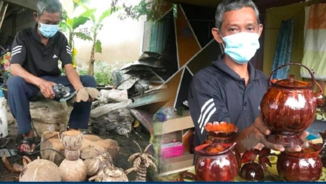 Raih pendapatan sampingan masa PKP jual kraftangan tempurung kelapa